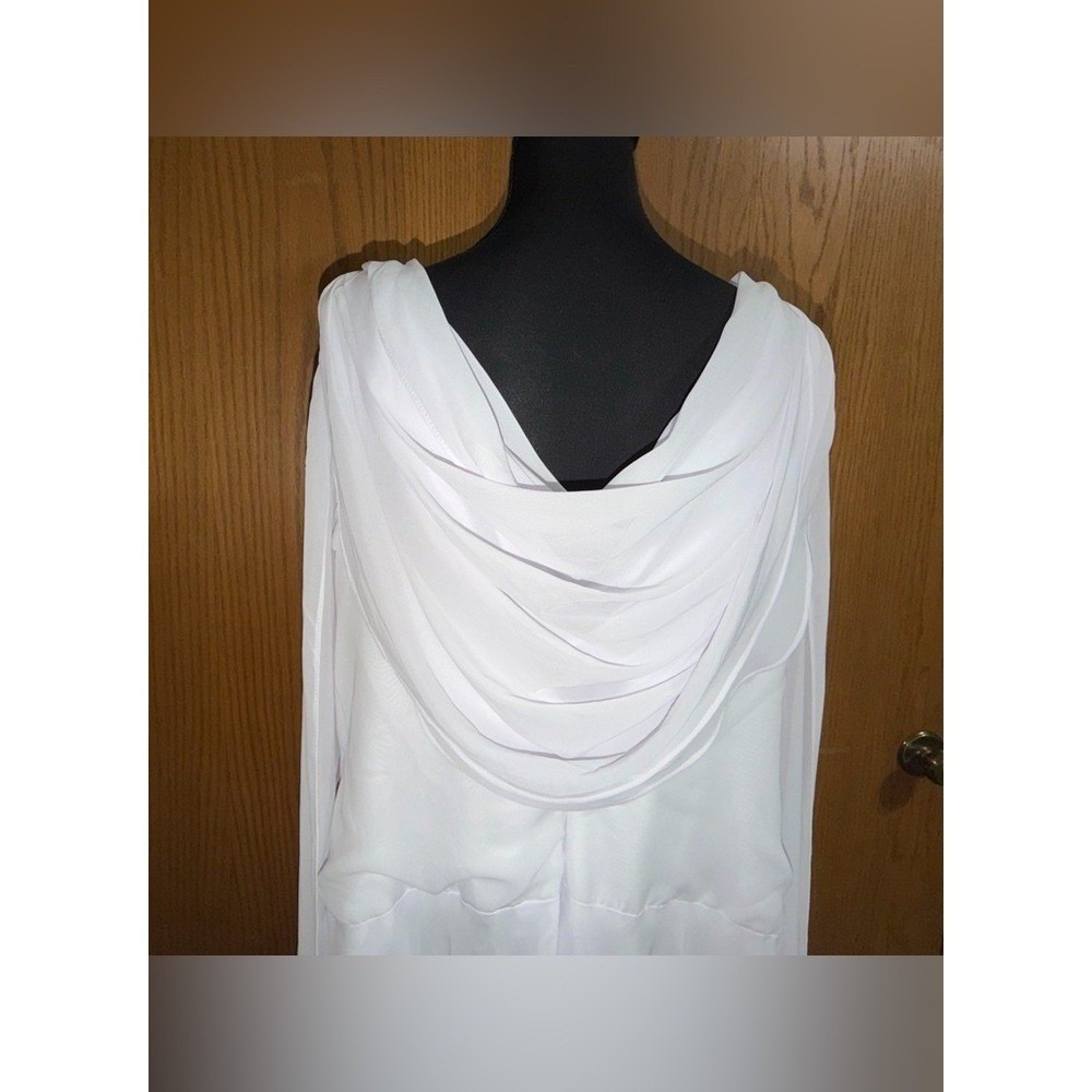 Women's plus size 20 wedding dress LanTing Bride White Athens goddess inspired - Picture 9 of 10